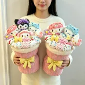 芒果名品 【可愛創意】玩偶花束 Kitty公仔 玉珪狗 生日禮物 情人節禮物 畢業禮物 送女友 送閨蜜 療癒系 仿真觸感 精美包裝 浪漫告白