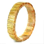 【開運方程式】金黃鈦晶排帝王滿絲14mm(A252一物一拍6A滿絲水晶l寶石l珠寶l項鍊)