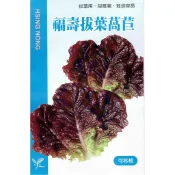 愛上種子 福壽拔葉萵苣(紅葉) 【萵苣種子】興農牌 每包約2公克