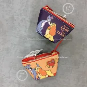 東京迪士尼 小姐與流氓 皮質 防刮皮 零錢包 小物包 隨身包 萬用包