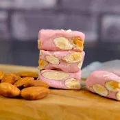 鄭月虹菓物 【海森食品】莓果牛軋糖 手工牛軋糖 綜合牛軋糖 每顆單一包裝 杏仁與低溫乾燥烘製果乾 海藻糖 海森 牛軋糖 送禮