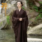 十木屋 【免運/可開票】男裝 男外套 休閒褲 夾克男 風衣 大衣 海青居士服女春秋款長袍大褂四季男女款高檔和尚服海清衣僧服