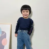 (店+)【TOMMY HILFIGER】4-7歲 Tommy 兒童長袖 棉長T 童裝 長T 長袖T恤