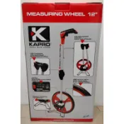 【五十年老店】KAPRO開普路12”英吋伸縮式測距輪 輪子測距儀 5進位10cm~1萬米齒輪式精準無誤差 便捷直立架