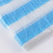 帆布 16X16 尺 藍白條帆布 藍白帆布 防水布 塑膠布 搭棚架 工程防水遮蔽用