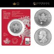 (錡宇金業)加拿大皇家鑄幣廠-2026珍藏版楓葉-馬年專屬標記１盎司-國際銀幣-限量收藏