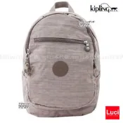 KIPLING CLAS CHALLENGER 15016 GREY 淺灰 A4 後背包 書包 小猴子 LUCI日本代購