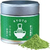 (店+)【京都茶乃右衛門】【日本直送】翠風之白宇治抹茶粉 30g 罐裝 石臼研磨 單一農園薄茶用