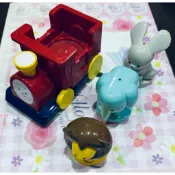 巧連智寶寶版 中文版絕版咻蹦小火車 巧虎ic火車組 音樂ic小火車 語彙學習組 巧連智教具 二手