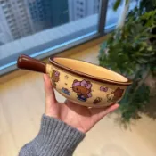Hello Kitty陶瓷手柄碗 泡麵碗 火雞麵碗 可微波 高顏值卡通餐具 可愛大容量 防燙耐熱款 0711