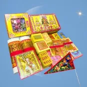 【上芳香業】普渡公 正錫箔 豪華組 地藏王 天地水庫錢 普渡神明金(普渡金紙 消災解厄 蓮花 補運貴人)