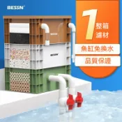 【免運】BESSN魚缸週轉箱 過濾器 靜音上置滴流盒水循環外置過濾桶魚池過濾