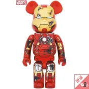 (店+)【BE@RBRICK】（現貨）BE@RBRICK 庫柏力克熊 鋼鐵人 戰損版 Ver. 1000% 玩具有毒
