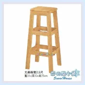 雪之屋 方高板凳2.5尺/餐椅/木製/古色古香/懷舊(另有2尺) X559-31