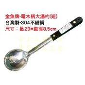 (店+)台灣製 金魚牌 304不鏽鋼 電木柄 大湯杓 (短) (圓頭) 湯杓 大湯勺 湯匙 [老王五金]