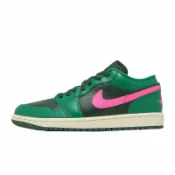ACS跨運動 Nike 休閒鞋 Wmns Air Jordan 1 Low 女鞋 綠 黑 螢光粉 AJ1 喬丹