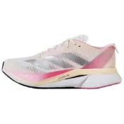 JQ8673 adidas Adizero Boston 12 舒適百搭 低幫 訓練長跑跑步鞋 男女同款 淺粉色