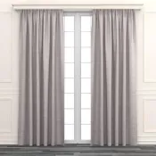 【特力屋】現代格紋全遮光窗簾咖色 290x210cm