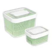 【Costco好市多】OXO 蔬果活性碳長鮮盒 含蓋4件組 1.5公升 + 4公升 OXO Good Grips Greensaver Produce Keeper with Lid 4-Piece Set 1.5 L + 4 L