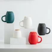 全球選品1館 生活百貨 招財貓馬克杯茶水分離創意大容量茶杯帶蓋過濾杯陶瓷泡茶水杯