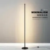 【Ogula 小倉】臥室客廳氛圍北歐簡約led落地立燈 護眼檯燈 閱讀燈(附遙控 無極調節亮度和色溫)