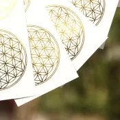 【加購區】高品質 生命之花金屬貼紙 (隨心賦予淨化、守護能量)