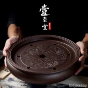 茶席清品🌱 紫砂陶瓷功夫茶具 儲水乾泡台茶盤 家用茶台簡約小茶海茶托托盤