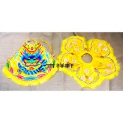 吉祥軒佛具 黃色 媽祖 絨毛 披肩 肚兜 神明衣 天上聖母 瑤池金母 母娘 註生娘娘 九天玄女 一呎三神明穿
