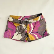 Patagonia 越南製 棕黃印花衝浪短褲 W‘s Wavefarer® Board Shorts