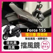 YO買百貨 YAMAHA 風鏡 force 155 小風鏡 擋風鏡 整組直上 機車精品