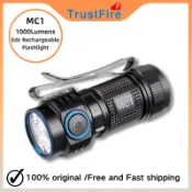 Trustfire MC1 LED EDC 手電筒可充電 1000 流明 Cree 磁性 2A 快速充電燈帶磁鐵燈籠