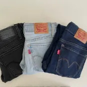 二手 有使用痕跡LEVIS 24 710Super Skinny牛仔褲 斯里蘭卡 緊身褲 低腰 W24 45/60A
