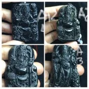 a組天然正品玉石台灣墨玉蛇紋石立體精雕武關公關聖帝君帶刀吊墜墬子項鍊玉珮掛件男款珠寶首飾寶石飾品