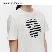 流行T恤短袖印花芬蘭Marimekko圖案女款夏季時尚 