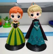 協貿國際日用品生活7館 Q posket冰雪奇緣愛莎艾莎公主 安娜 elsa 模型 禮物手辦蛋糕擺件