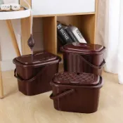 全球選品1館 生活百貨 茶桶茶几塑膠廢水桶家用茶葉過濾茶渣桶功夫茶道配件茶具小桶