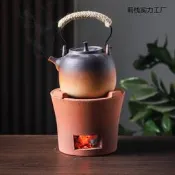 48h出貨丶炭爐陶土老式紅泥小火爐燒炭爐家用戶外煮茶爐耐火打邊爐圍爐烤茶