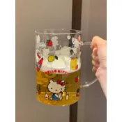 《現》可愛少女心kitty 耐高温 玻璃杯 啤酒杯 🍺1000cc！