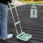 友耐手拉車便攜折疊拉貨取快遞小推車戶外行李拖車買菜拉桿購物車
