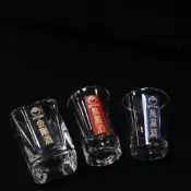 金門 金門酒廠 玻璃杯 一口杯 絕版酒杯 三件組  龍鳳酒、風濕酒、金剛酒 金門伴手禮 公杯 酒杯 茶杯 茶具 酒器