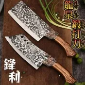 龍泉菜刀純手工鍛打斬切刀廚房刀菜刀王不鏽鋼菜刀造型菜刀剁刀剔骨刀龍泉刀菜刀組鋒利廚房菜刀