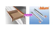 Ω魔法廚房【Blum】奧地利進口☆隱藏式木抽專用內建緩衝回歸滑軌載重50kg