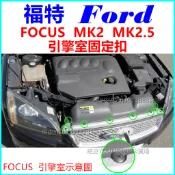 福特 FORD Focus MK2 MK2.5 引擎室塑膠扣 水箱護罩扣子 進氣口 鈕釦 卡扣 塑膠螺絲 固定扣 卡榫
