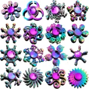 免運✨炫彩合金指尖陀螺玩具減壓玩具Hand Spinner手指陀螺 益智玩具 兒童玩具 生日禮物