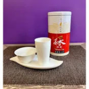 【台灣採茶趣】聞香杯+茶杯+茶盤 茶具三件套 白瓷  茶具