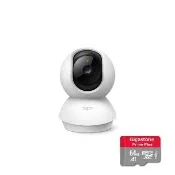 (64G記憶卡組)【TP-Link】Tapo C210 300萬畫素高解析度 旋轉式家庭安全防護 WiFi無線智慧網路攝影機/監視器