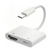 【AILEC】新版免插電Type-C轉HDMI USB-C Lightning轉HDMI(蘋果 APPLE iPhone iPad數位影音轉接線 轉接頭)