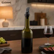洛陽牡丹酒軟木塞壓酒塞真空封酒器手泵帶可重複使用的密封瓶塞用於香檳和葡萄酒保存 - 用於 Freshne 的家用酒吧配件