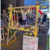 限時免運  工廠直銷 防腐木貨架移動售貨車夜市擺攤架集市擺攤車神器攤位架戶外展示架 擺攤車 攤位 攤位架 收納架 置物架