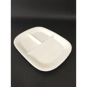 有發票/東昇瓷器餐具=大同強化瓷器9吋三格盤 P5693